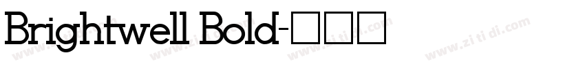 Brightwell Bold字体转换